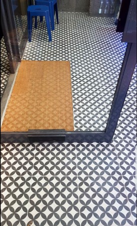 bar floor tiling
